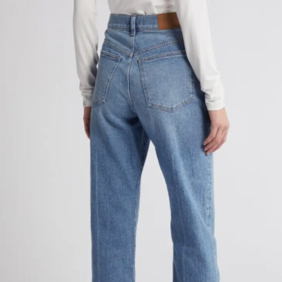 Madewell The 90s Creased High-Waist Straight-Leg Jeans – Size 28 - Picture 2 of 6